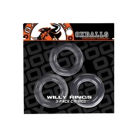 Oxballs Willy Rings - Clear Pack of 3