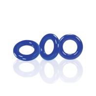 Anillos Willy Oxballs Paquete de 3 Azules