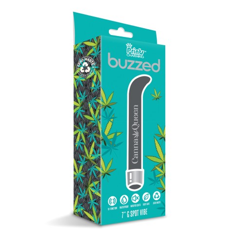 Buzzed 7" G-Spot Vibe - Canna Queen Black