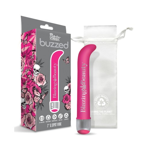 Buzzed 7 Inch G-Spot Vibe Blazing Beauty Pink