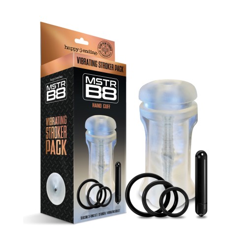 MSTR B8 Vibrating Stroker Pack with Hand Cuffs