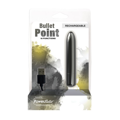 Bullet Point Vibrador Recargable - 10 Funciones