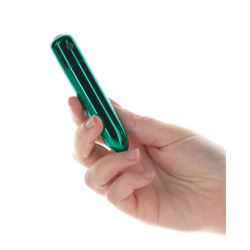 Vibrador Bullet Recargable Teal con 10 Funciones