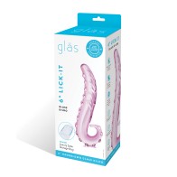 Glas 6' Lick-it Glass Dildo - Pink