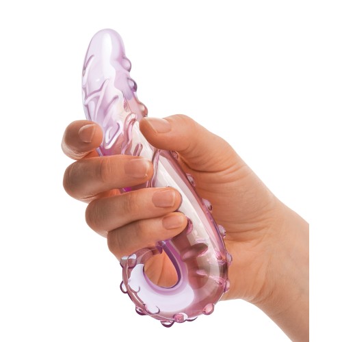 Dildo de Vidrio Lick-it de 6' - Rosa