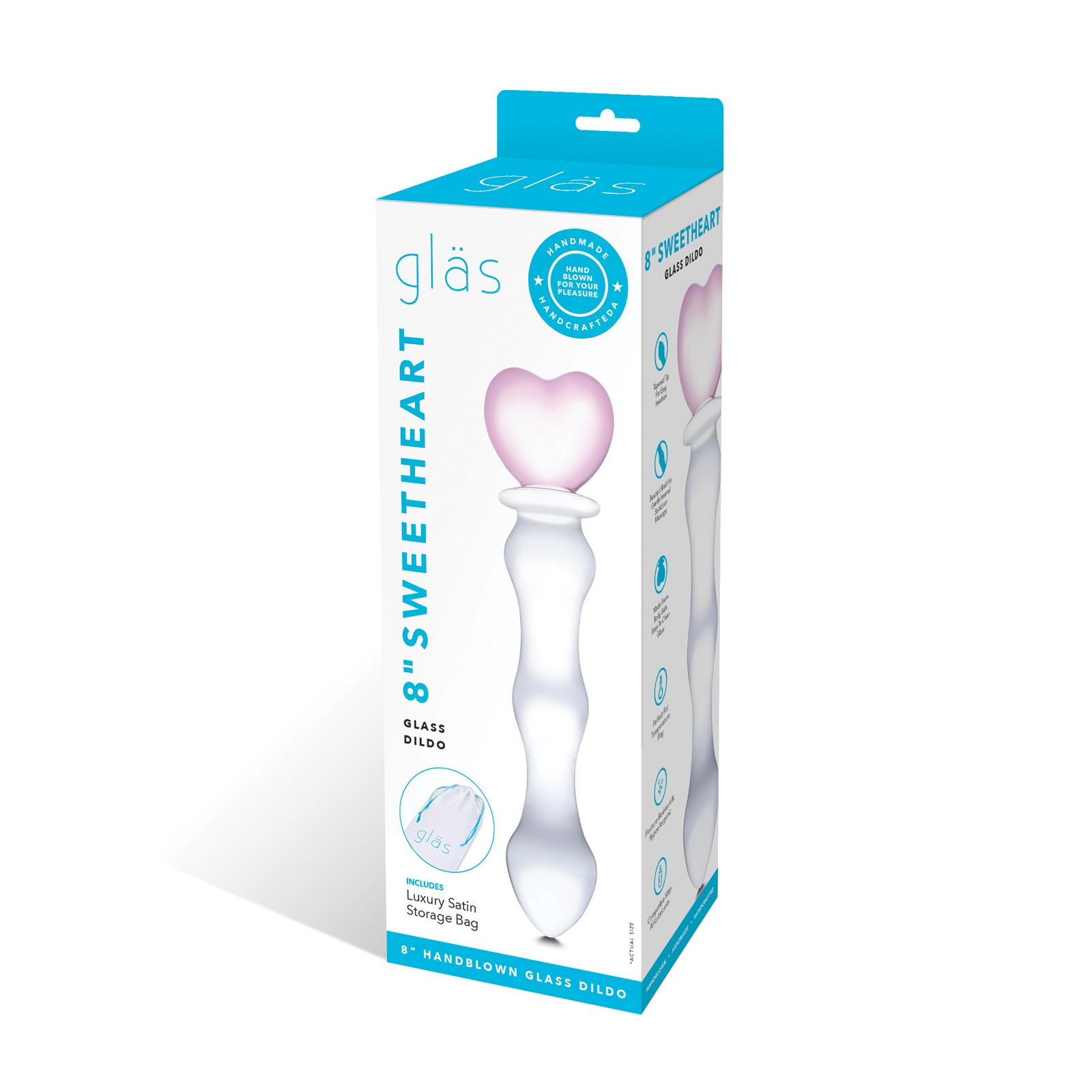 Dildo de Vidrio Sweetheart 8 Pulgadas