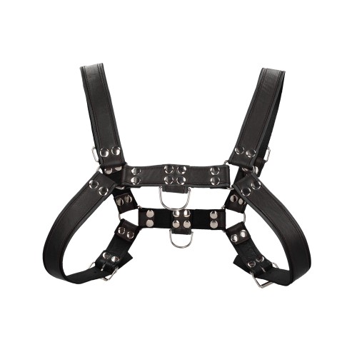 Shots Uomo Chest Bulldog Harness Small/Medium Black