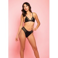 Amnesia Haze Bra & Panty Set in Black