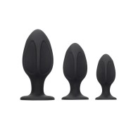 Shots Ouch Butt Plug Set Black