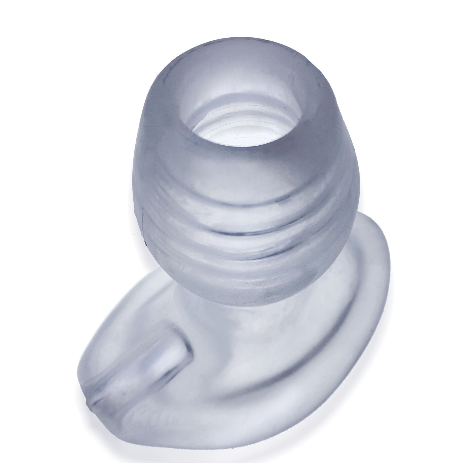 Glowhole 2 Hollow Buttplug with LED - Clear