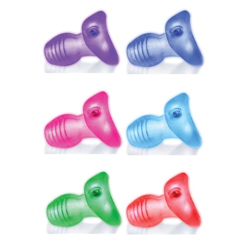 Glowhole 2 Hollow Buttplug with LED - Clear