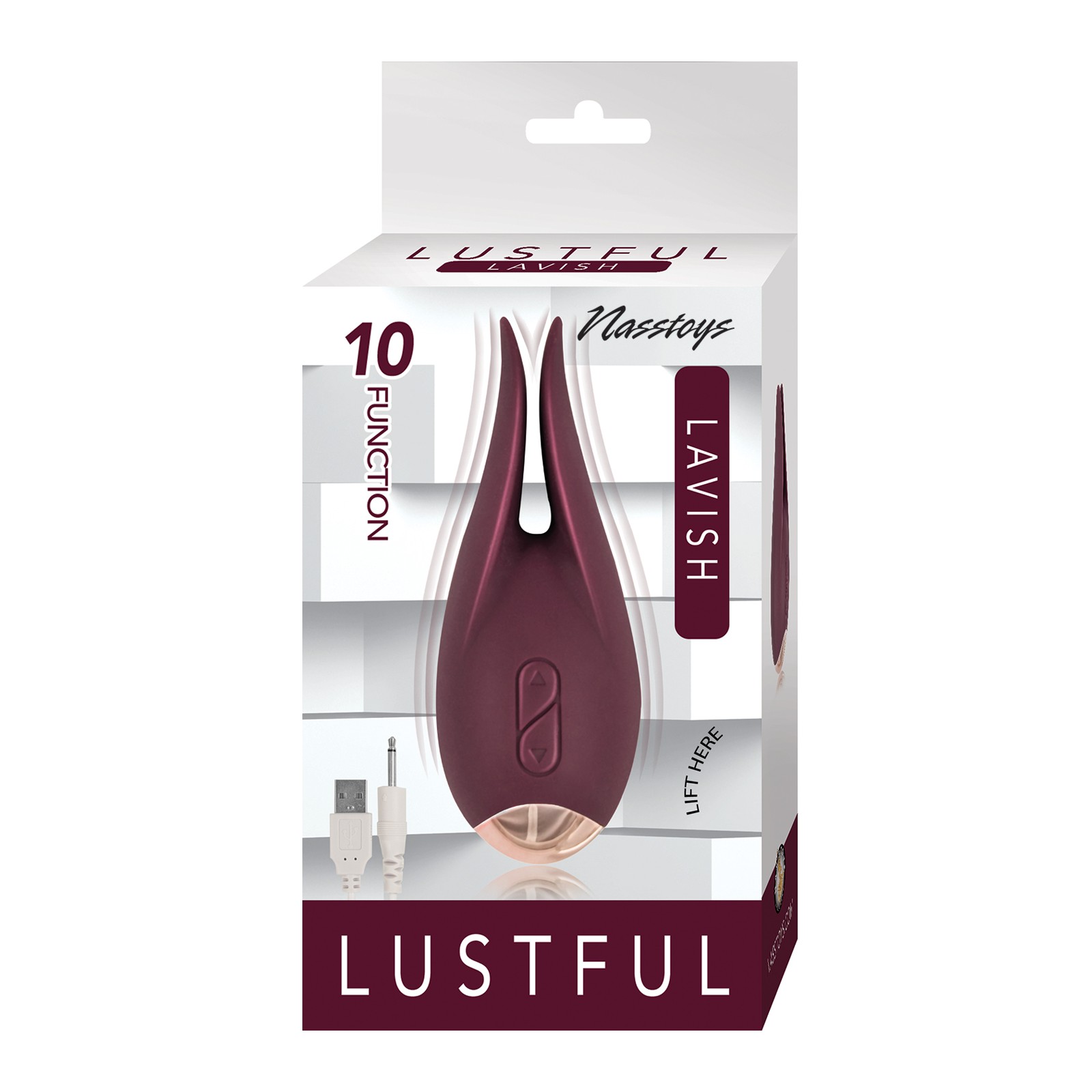 Lustful Lavish Eggplant Dual Motor Stimulator