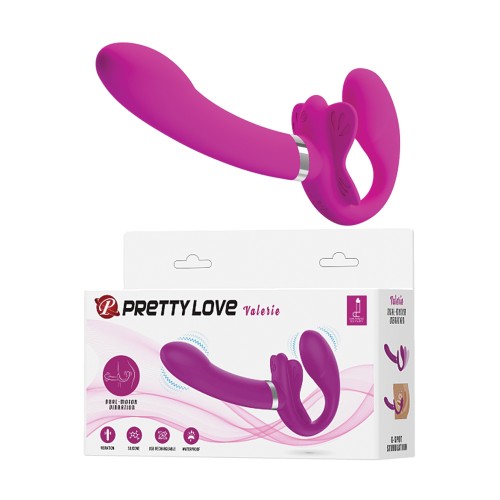 Strap-On Vibrador Sin Correas Pretty Love Fucsia