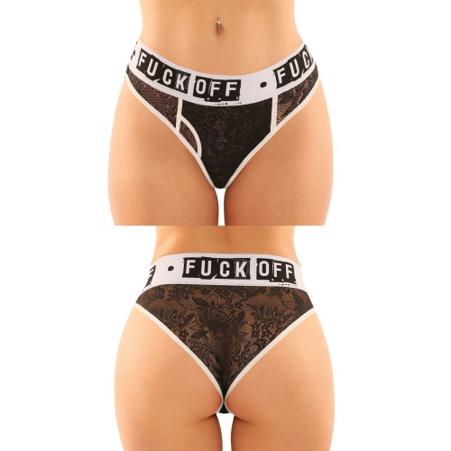 Vibes Buddy Fuck Off Lace Brief and Thong Pack