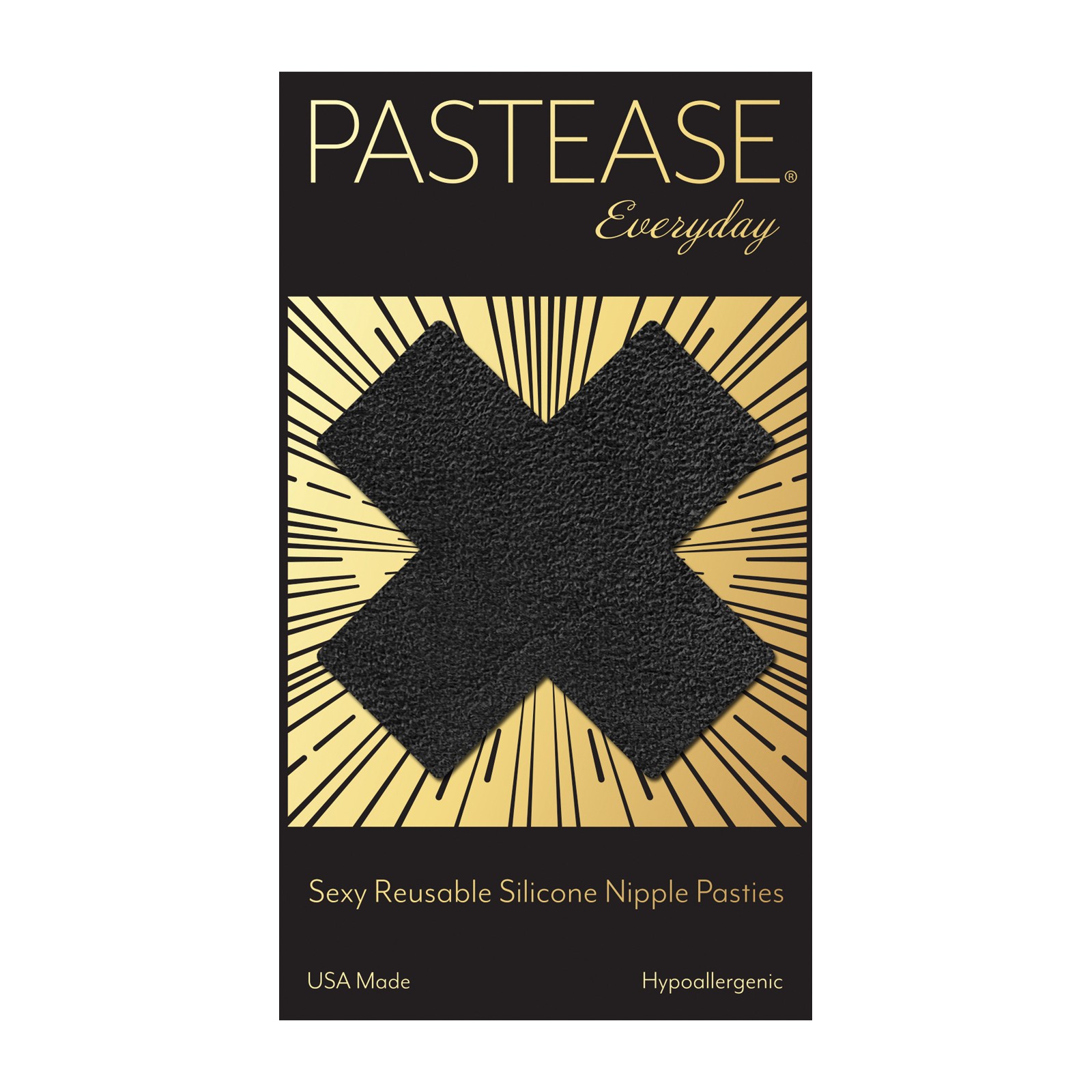 Pastease Reusable Liquid Cross - Negro - Accesorio Atrevido