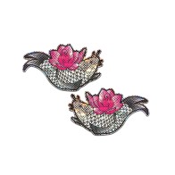 Pastease Diamante Premium Thom Disco Koi Fish & Lotus - Plata