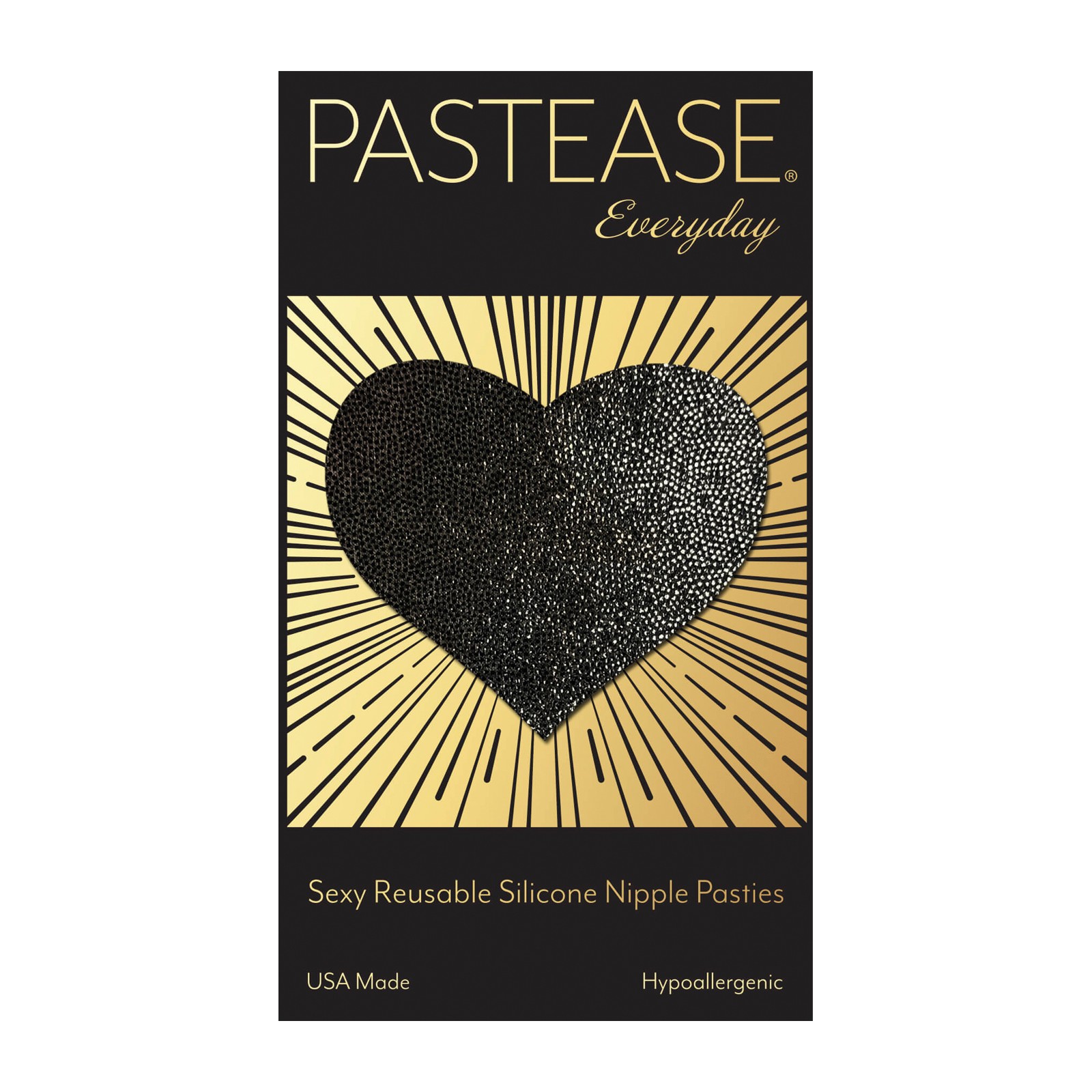 Reusable Liquid Heart Pastease Black