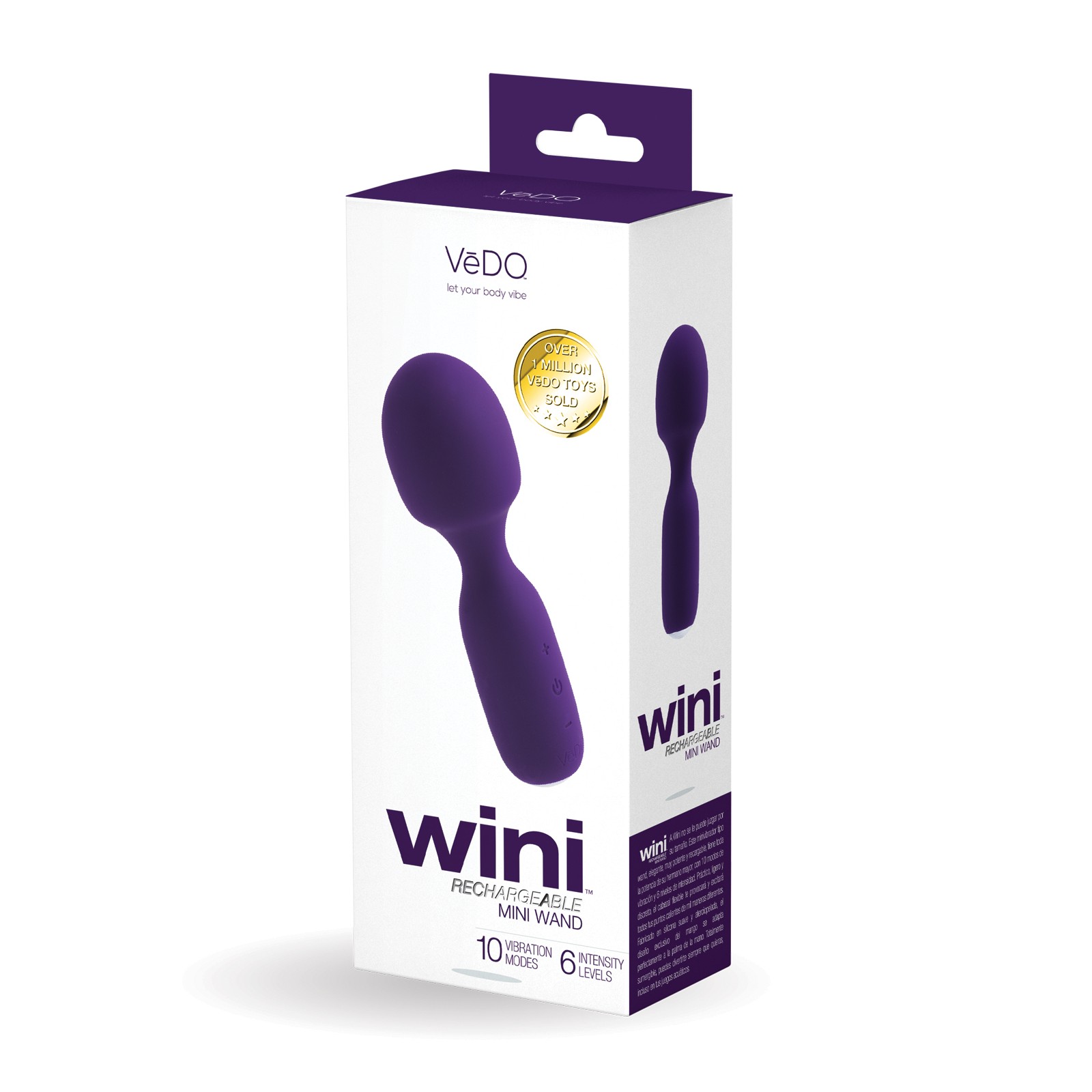 VeDO Wini Rechargeable Mini Wand Deep Purple