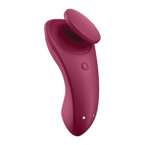 Satisfyer Sexy Secret Panty Vibrator - Red Wine