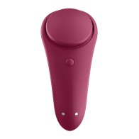 Satisfyer Sexy Secret Panty Vibrator - Red Wine