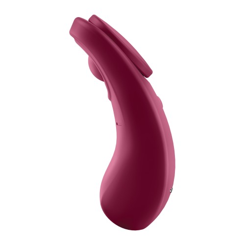 Satisfyer Sexy Secret Panty Vibrator - Red Wine