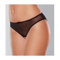 Adore Wild Nite Mesh Open Back Panty - Black O/S