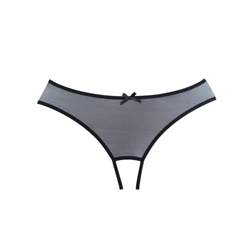 Panty Abierto Adore Wild Nite Mesh - Negro O/S