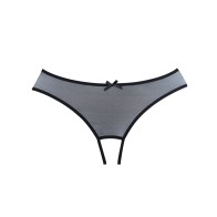 Panty Abierto Adore Wild Nite Mesh - Negro O/S