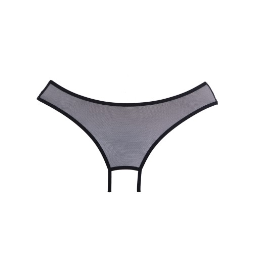 Panty Abierto Adore Wild Nite Mesh - Negro O/S