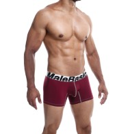 Male Basics Performance Boxer Burgundy Size SM