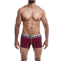 Male Basics Performance Boxer Burgundy Size SM