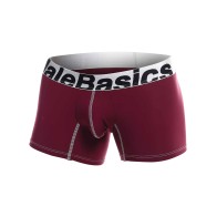 Male Basics Performance Boxer Burgundy Size SM