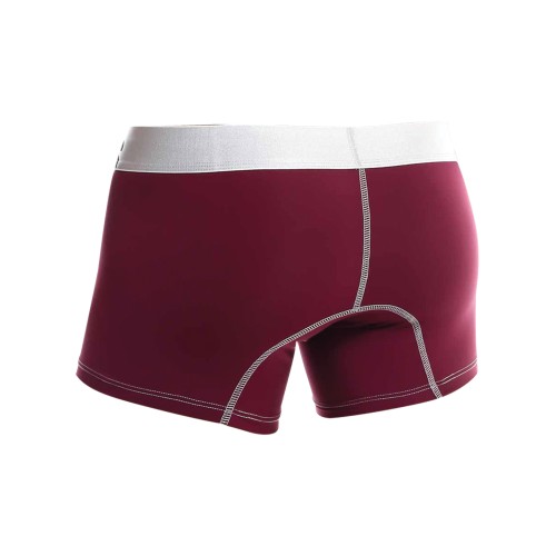 Male Basics Performance Boxer Burgundy Size SM