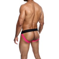 Male Basics Neon Jockstrap in Coral XL