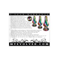 Evolved Rainbow Metal Anal Plug Set