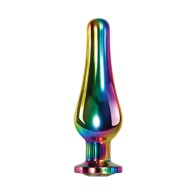 Evolved Rainbow Medium Metal Anal Plug