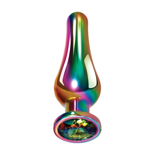 Evolved Rainbow Medium Metal Anal Plug