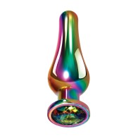 Evolved Rainbow Medium Metal Anal Plug