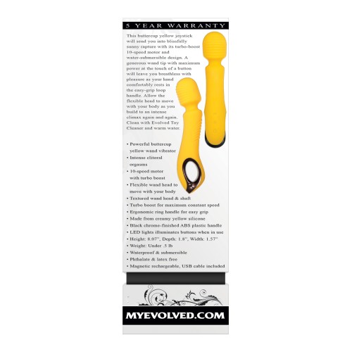 Evolved Buttercup Vibrator Yellow Wand