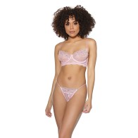 Crystal Pink Bra & G-String Set - Glamour Essentials