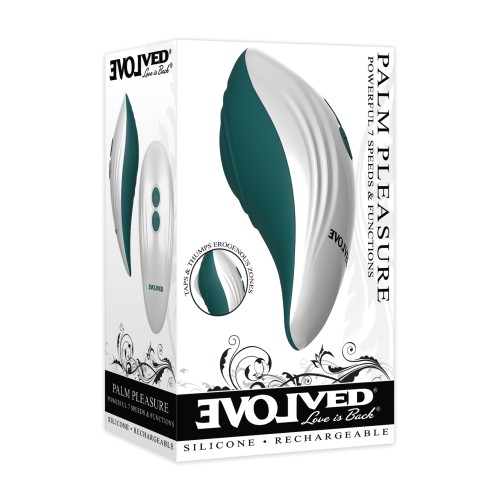 Evolved Palm Pleasure Teal Vibrator Online