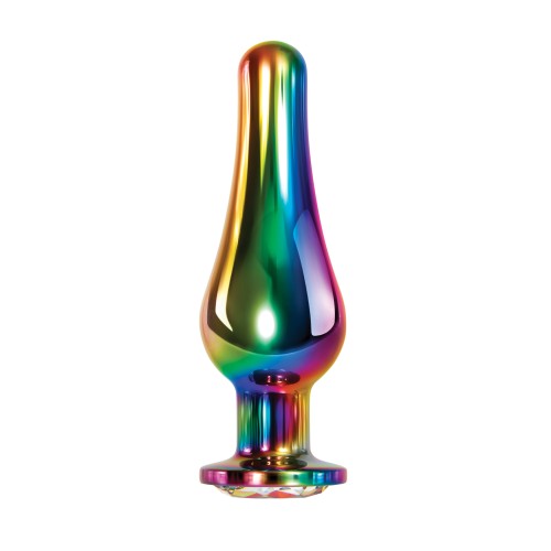 Large Rainbow Metal Anal Plug - Evolved