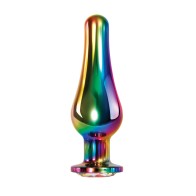 Large Rainbow Metal Anal Plug - Evolved