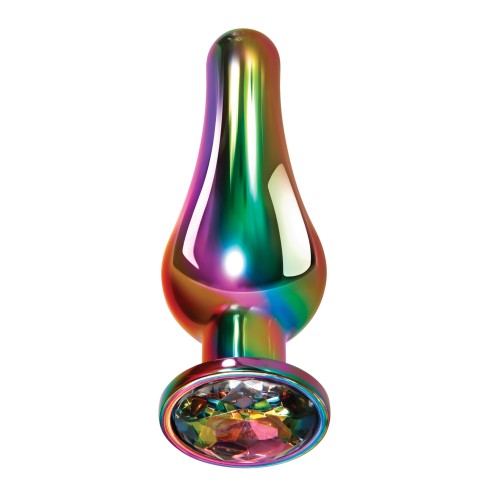 Large Rainbow Metal Anal Plug - Evolved