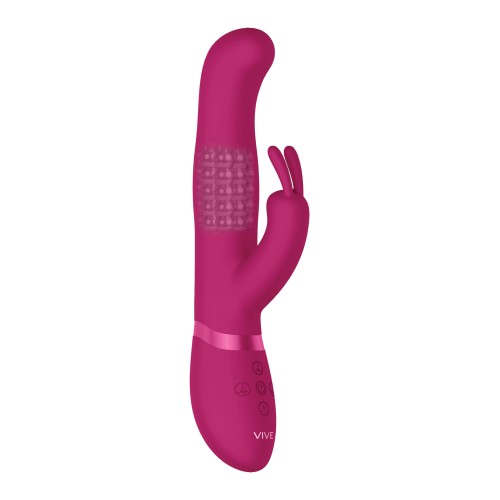 Shots Vive Izara Vibrador Conejito con Perlas Rotativas Rosa