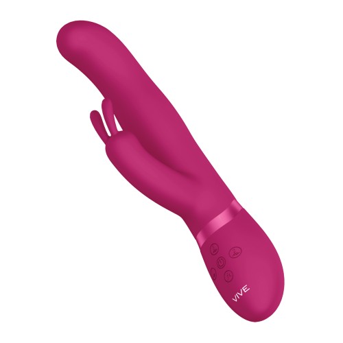 Shots Vive Izara Vibrador Conejito con Perlas Rotativas Rosa