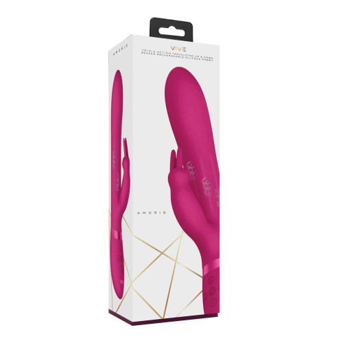 Vibrador Conejito Amoris con Perlas Estimulantes Rosa