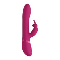 Amoris Rabbit Vibrator with Stimulating Beads Pink