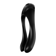 Satisfyer Candy Cane Finger Vibrator Black