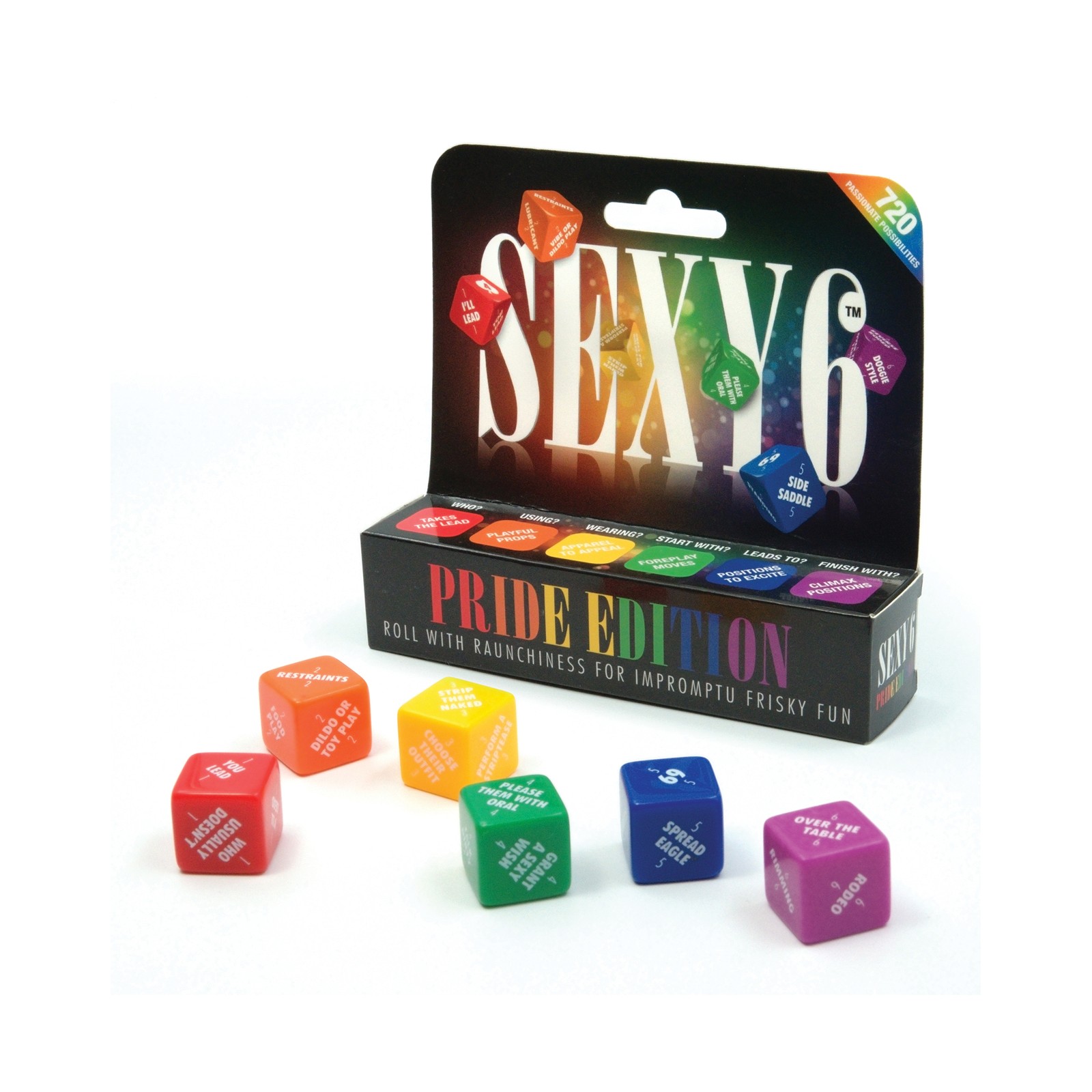 Juego de Dados Sexy 6 Edición Orgullo Diversión